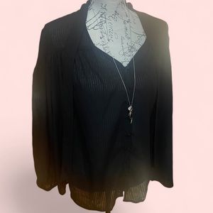 New with tags Time and Tru tie front sheer black XL (16-18)